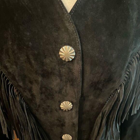 VINTAGE Cripple Creek leather fringe jacket - Picture 6 of 13